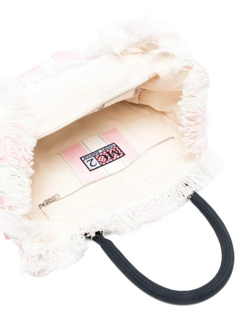 MC2 Saint Barth Vanity striped tote bag - Pink