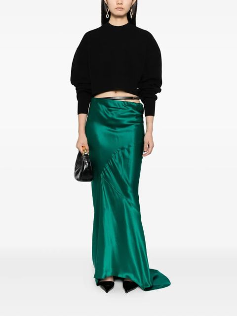 TOM FORD Bias silk skirt - Green - zdjęcie produktu nr 2