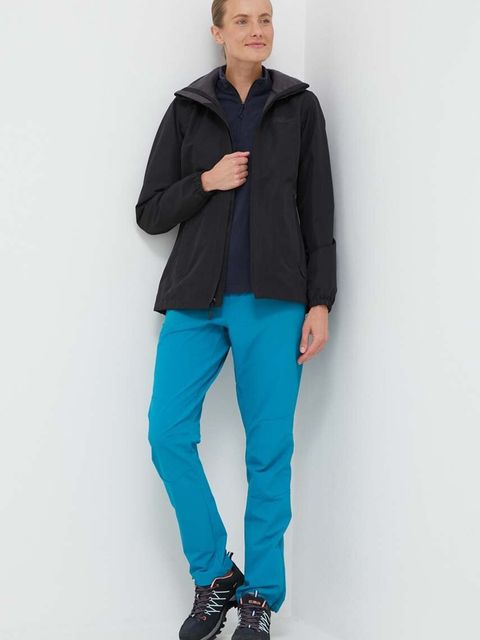 Jack Wolfskin bluza sportowa Taunus kolor granatowy gładka 1709532 - zdjęcie produktu nr 2