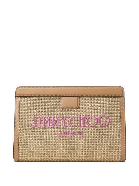 Jimmy Choo Avenue clutch bag - Brown - zdjęcie produktu nr 1