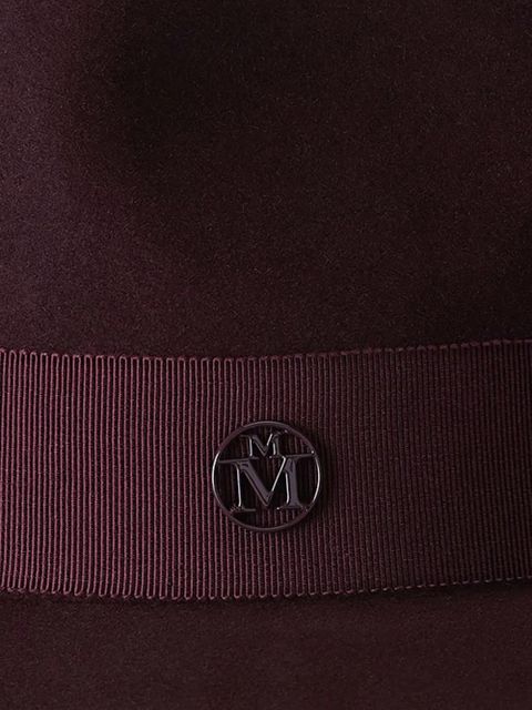 Maison Michel Henrietta felt fedora hat - Red - zdjęcie produktu nr 2