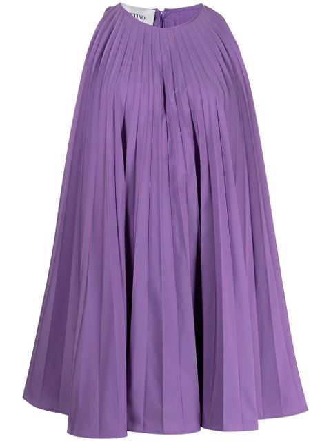 Valentino Garavani pleated sleeveless minidress - Purple - zdjęcie produktu nr 1