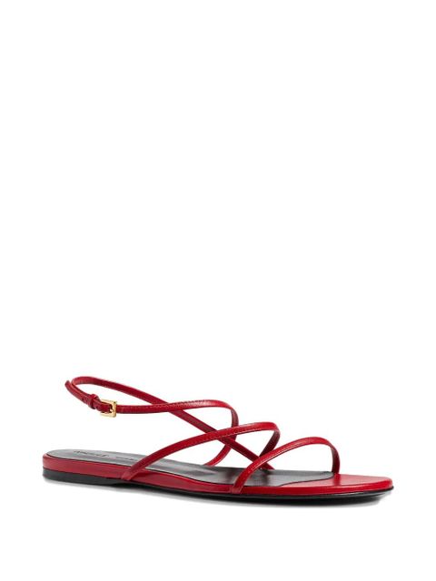 KHAITE Loop flat sandals - Red - zdjęcie produktu nr 2