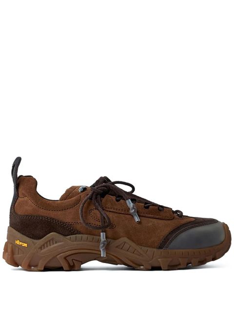 OUR LEGACY Gabe panelled lace-up sneakers - Brown - zdjęcie produktu nr 1