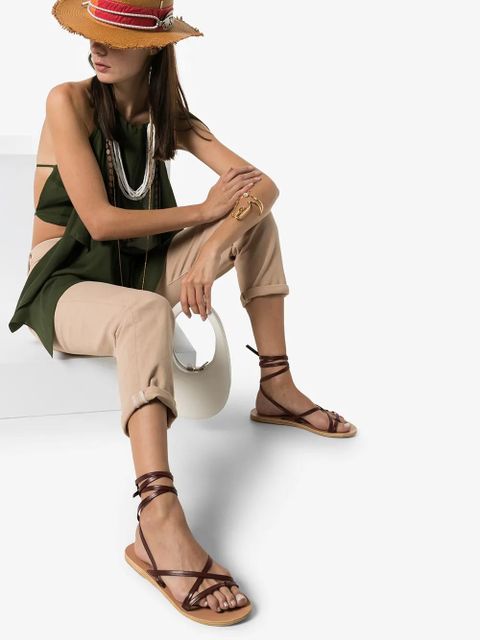 Ancient Greek Sandals Morfi leather sandals - Brown - zdjęcie produktu nr 2