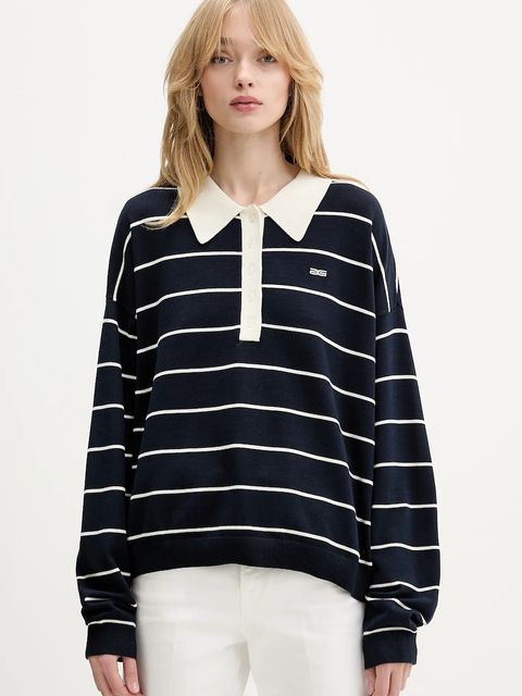 Gestuz sweter damski kolor niebieski lekki 10910829 - zdjęcie produktu nr 1