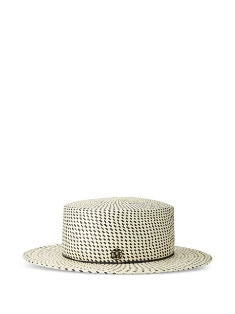 Maison Michel Kiki patterned hat - Neutrals - zdjęcie produktu nr 1