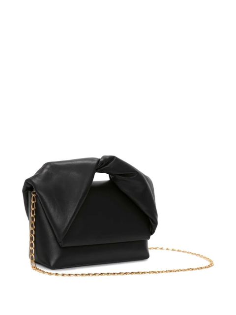 JW Anderson large Twister leather shoulder bag - Black