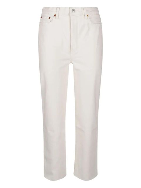 RE/DONE cotton trousers - White - zdjęcie produktu nr 1