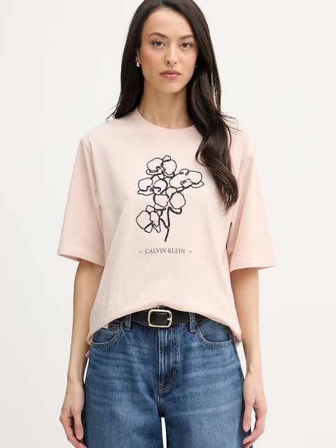 Calvin Klein Jeans t-shirt damski bawełniany - zdjęcie produktu nr 1