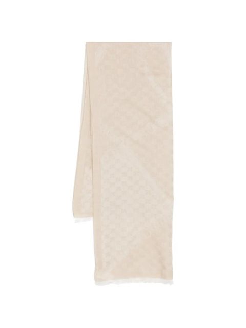 Max Mara MXAPEDONE logo pattern scarf - Neutrals - zdjęcie produktu nr 1