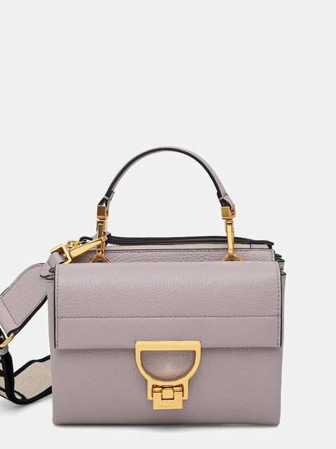 Coccinelle torebka skórzana Arlettis kolor szary E1 ND8 55 B7 01 - zdjęcie produktu nr 1