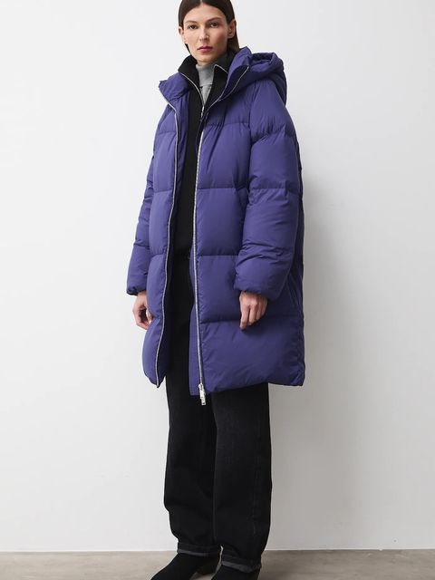 Medicine płaszcz puchowy kolor fioletowy - zdjęcie produktu nr 1