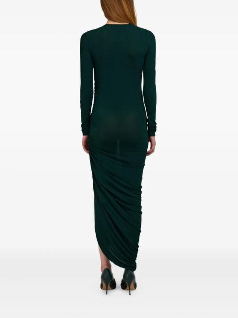 Ferragamo asymmetric maxi dress - Green