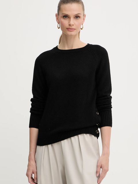 Silvian Heach sweter z domieszką wełny PICOULANE damski kolor czarny GPA25233MA - zdjęcie produktu nr 1