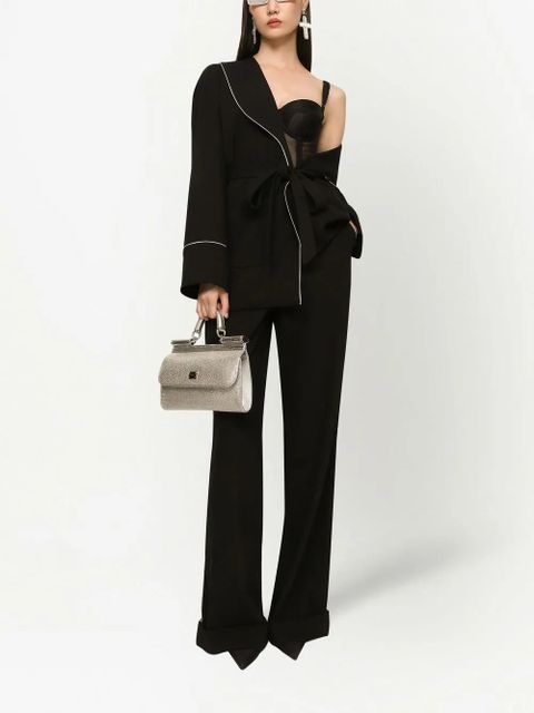 Dolce & Gabbana KIM DOLCE&GABBANA belted pajama shirt - Black - zdjęcie produktu nr 2