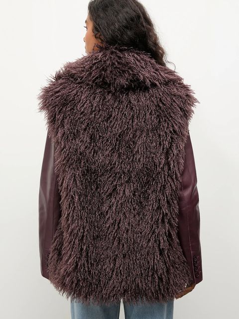 Answear.LAB bezrękawnik kolor brązowy przejściowy - zdjęcie produktu nr 2