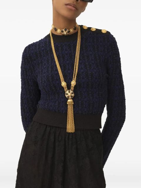 Chloé button-embellishment sweater - Blue