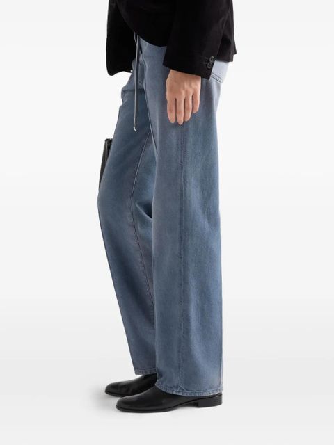 Prada washed logo-patch jeans - Blue - zdjęcie produktu nr 2