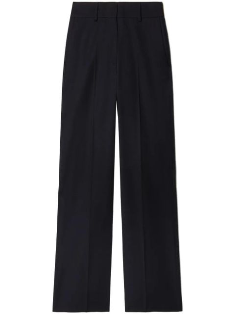 Off-White wool straight-leg trousers - Black - zdjęcie produktu nr 1