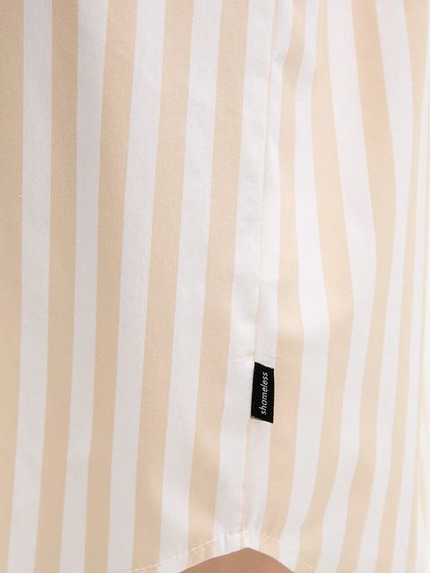 MUUV. sukienka kolor beżowy mini oversize