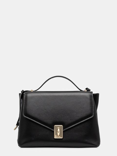 Furla torebka skórzana kolor czarny WB01516 BX3227 O6000 - zdjęcie produktu nr 1