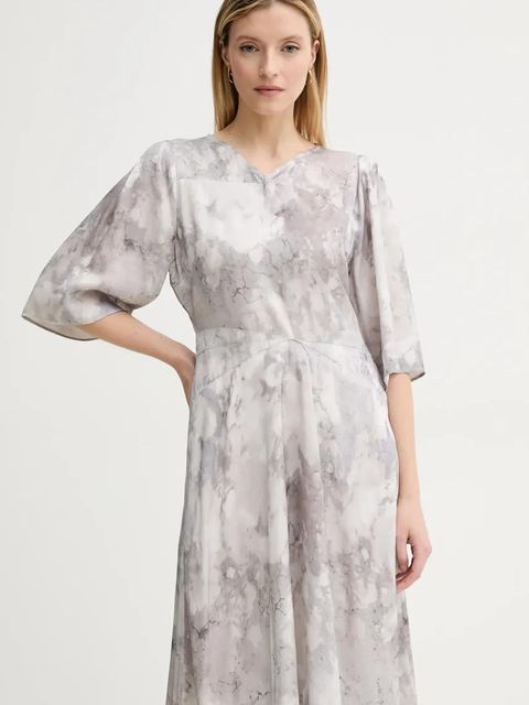 Gestuz sukienka kolor szary maxi prosta 10909874