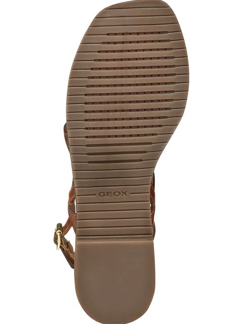Geox sandały skórzane D SOZY QC C damskie kolor brązowy D55YFC 0001J C5006