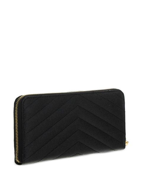 Saint Laurent Monogram zip-around wallet - Black