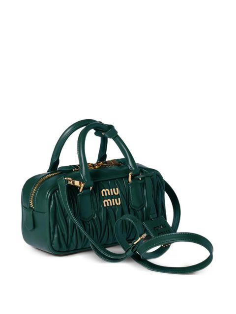 Miu Miu Arcadie matelassé nappa leather bag - Green