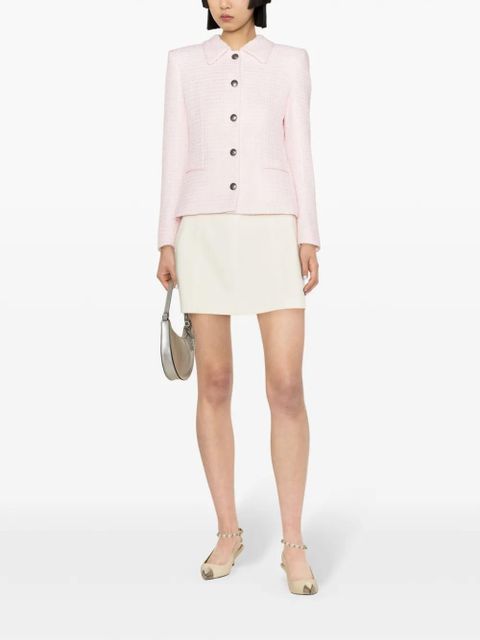 Alessandra Rich sequin-embellished tweed blazer - Pink - zdjęcie produktu nr 2