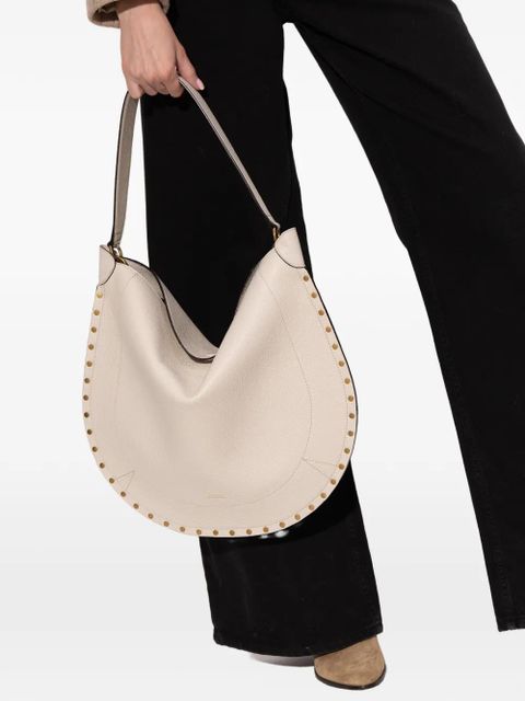 ISABEL MARANT Oskan studded shoulder bag - Neutrals - zdjęcie produktu nr 2