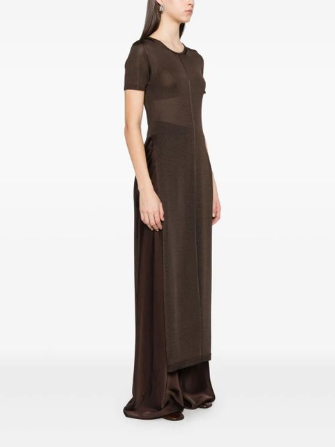LEMAIRE knitted maxi dress - Brown