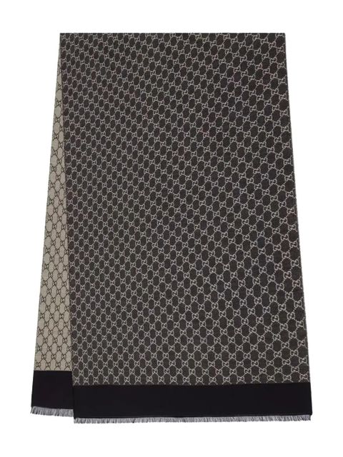 Gucci GG jacquard scarf - Black - zdjęcie produktu nr 2