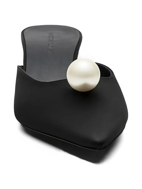 Magda Butrym pearl-detail mules - Black