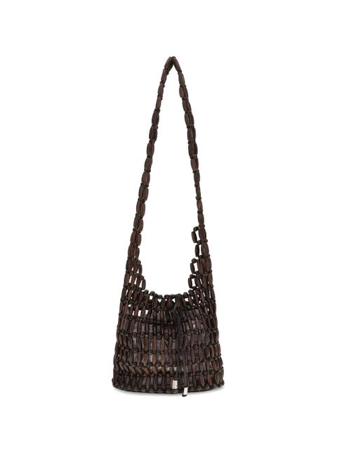 STAUD Coronado beaded shoulder bag - Brown - zdjęcie produktu nr 1