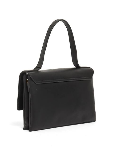 TWINSET logo-lettering twist-lock clutch bag - Black