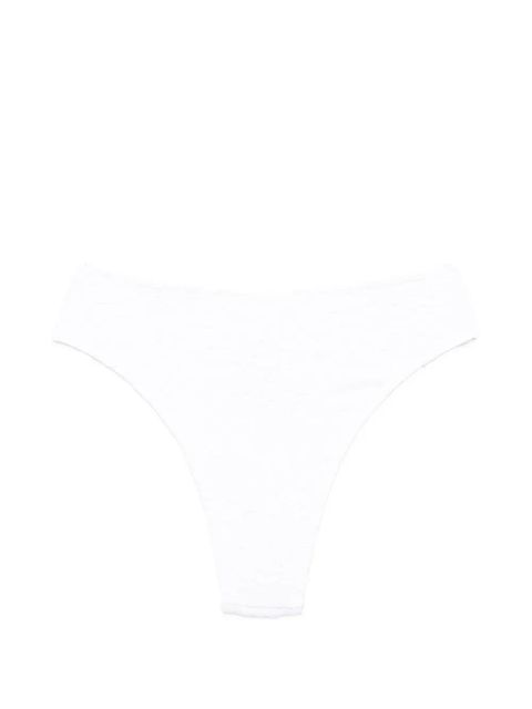 FARM Rio floral-embroidered bikini bottom - White - zdjęcie produktu nr 2