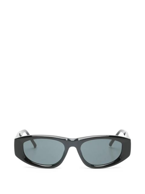 The Attico x Linda Farrow Maya oval-frame sunglasses - Black - zdjęcie produktu nr 1