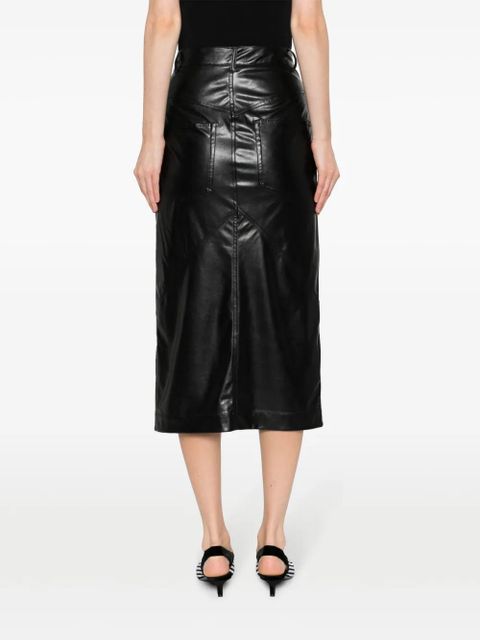 MARANT ÉTOILE Breanne faux-leather midi skirt - Black