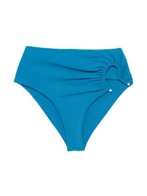 Christopher Esber ring-detail high-waisted bikini bottoms - Blue - zdjęcie produktu nr 1