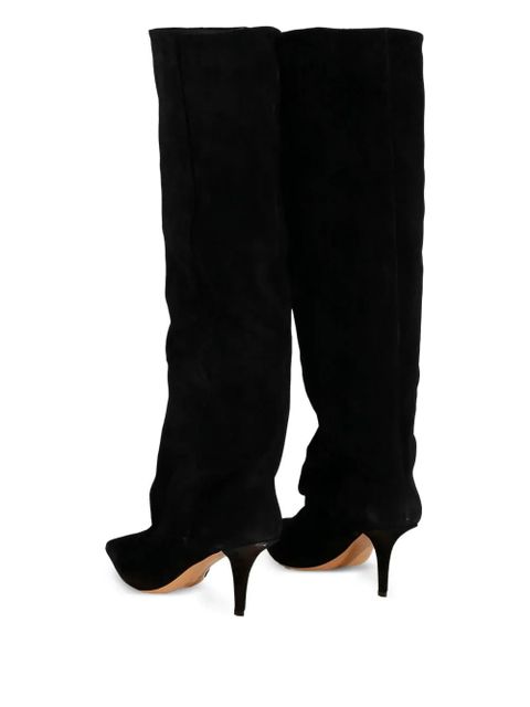 Paris Texas 75mm Ines suede boots - Black