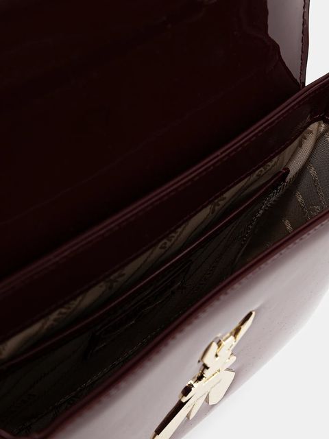 Patrizia Pepe torebka skórzana kolor brązowy 8B0303 L125