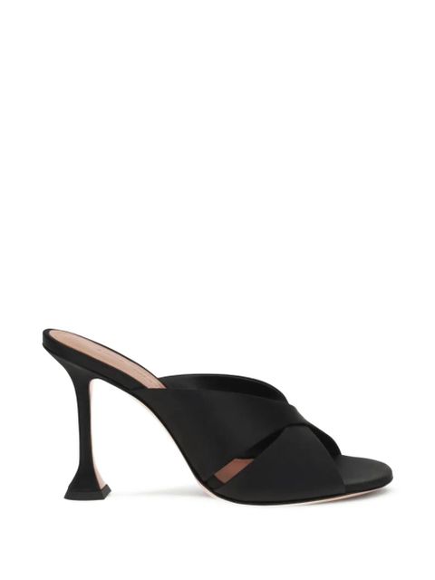 Amina Muaddi Salma rounded open-toe sculpted sandals - Black - zdjęcie produktu nr 1