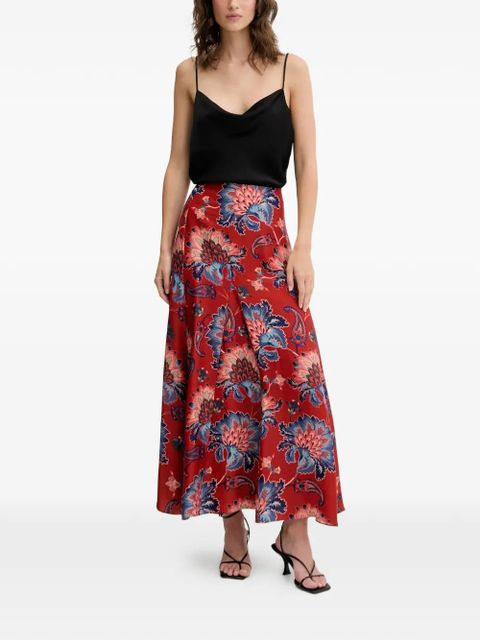 FARM Rio floral maxi skirt - Red - zdjęcie produktu nr 2