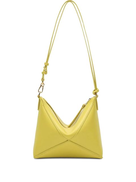 LOEWE Puzzle Fold geometric-zip shoulder bag - Yellow - zdjęcie produktu nr 1