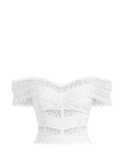 Charo Ruiz Ibiza Elisette lace-detail top - White - zdjęcie produktu nr 1