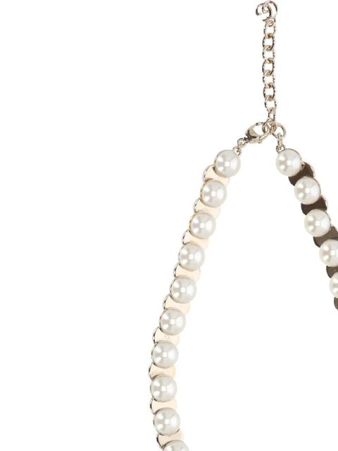 Gucci pearl-embellishment necklace - Silver - zdjęcie produktu nr 2