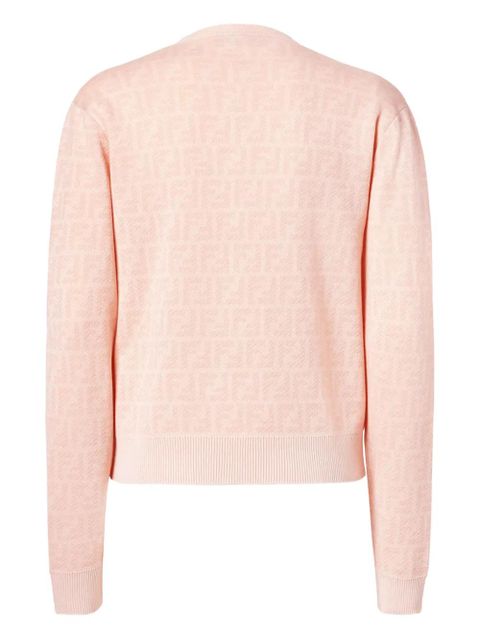 FENDI patterned buttoned cardigan - Pink - zdjęcie produktu nr 2