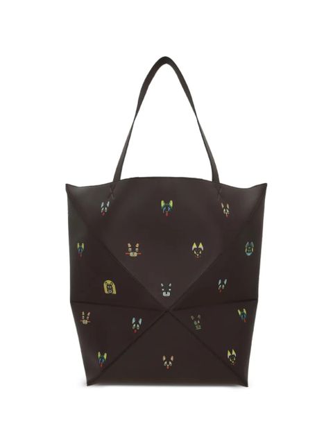 LOEWE graphic print shoulder bag - Brown - zdjęcie produktu nr 2
